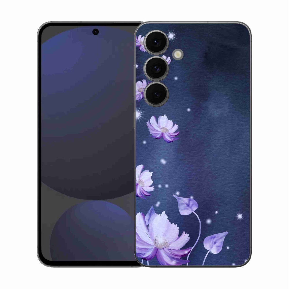 Gelový kryt mmCase na Samsung Galaxy S25 FE - padající květy