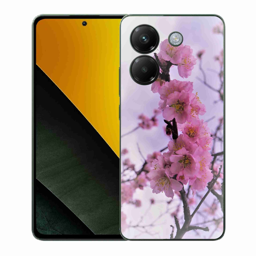 Gelový kryt mmCase na Xiaomi Poco M7 Pro 5G - květiny 7