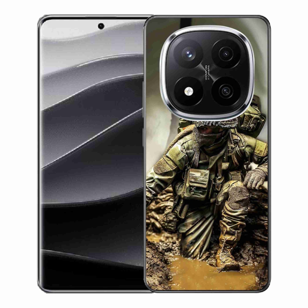 Gelový kryt mmCase na Xiaomi Redmi Note 14 Pro+ 5G - voják