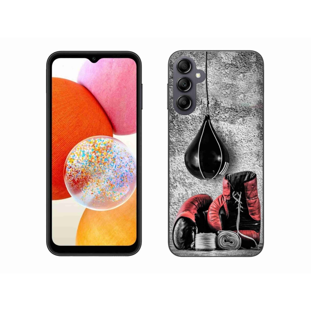 Gelový kryt mmCase na Samsung Galaxy A14 4G/5G - boxovací pytel a rukavice
