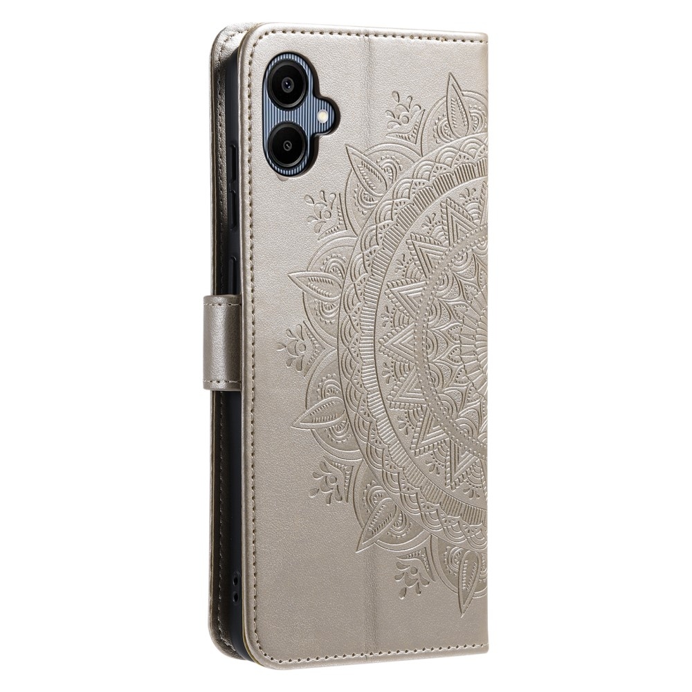 Mandala knížkové pouzdro na Samsung Galaxy A06 4G - zlaté