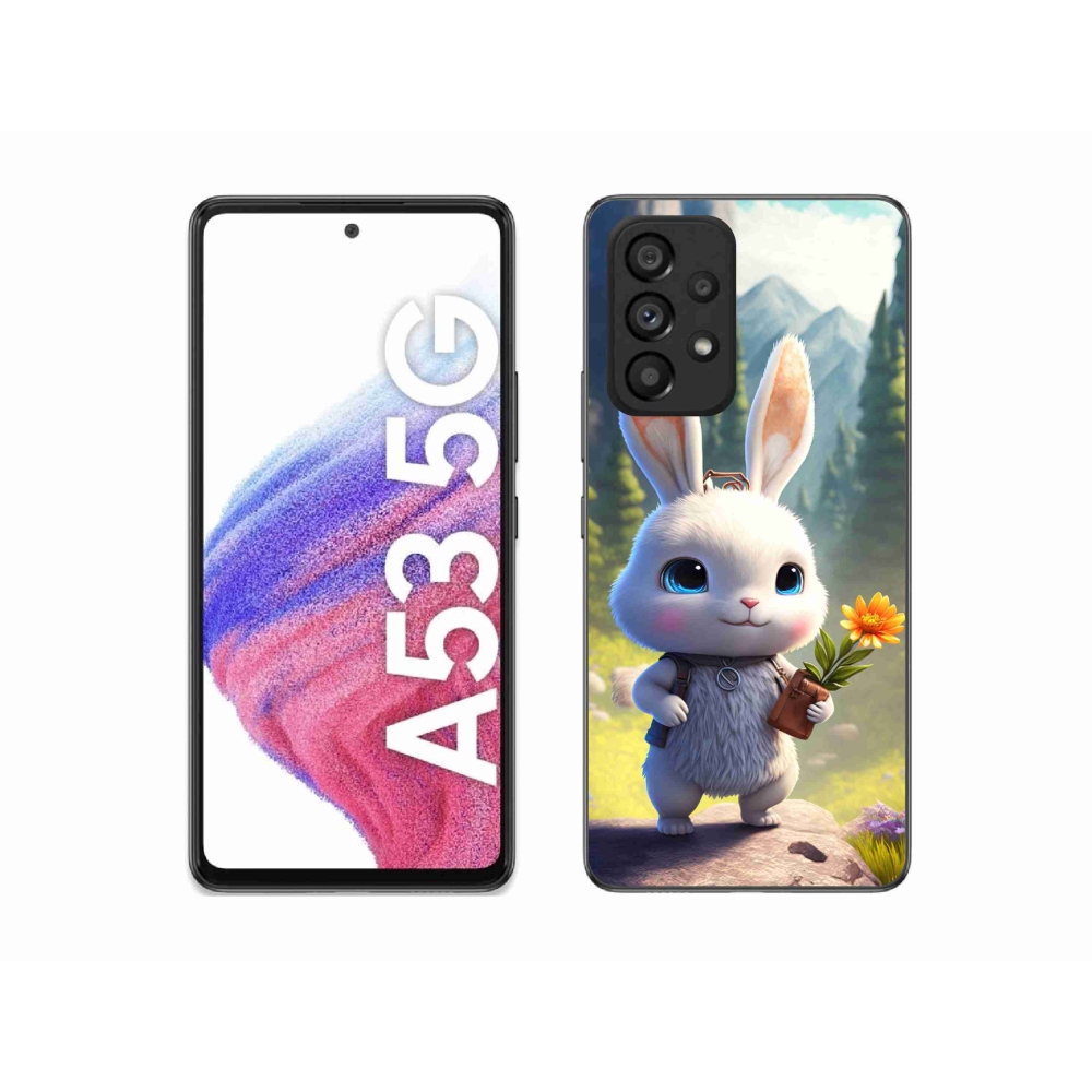 Gelový kryt mmCase na Samsung Galaxy A53 5G - roztomilý králíček