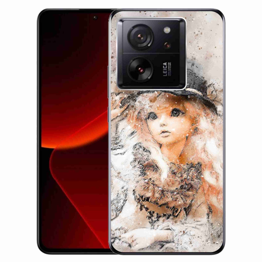 Gelový kryt mmCase na Xiaomi 13T/13T Pro - holčička s kloboukem