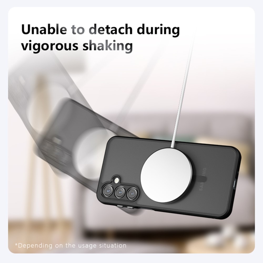 Case matný gelový obal s MagSafe na Samsung Galaxy A16 4G/5G - černý