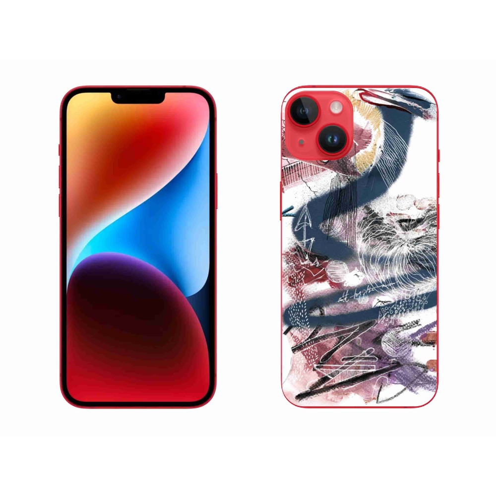 Gelový kryt mmCase na iPhone 14 Plus - abstraktní motiv 28