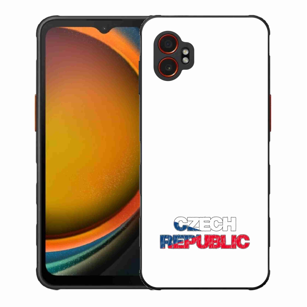 Gelový kryt mmCase na Samsung Galaxy Xcover 7 Pro - Czech Republic bílé pozadí