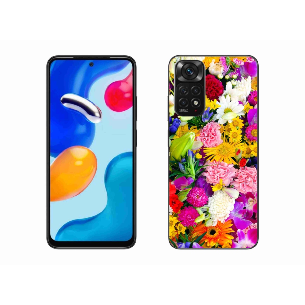 Gelový kryt mmCase na Xiaomi Redmi Note 11S 4G - květiny 12