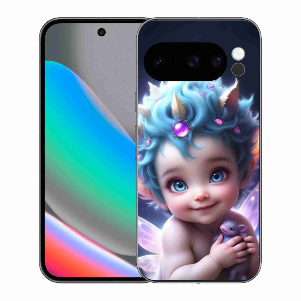 Gelový kryt mmCase na Google Pixel 10 Pro - dítě s motýlími křídly