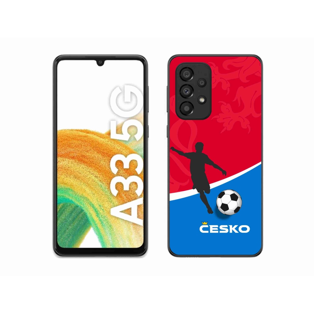 Gelový kryt mmCase na Samsung Galaxy A33 5G - fotbal Česko