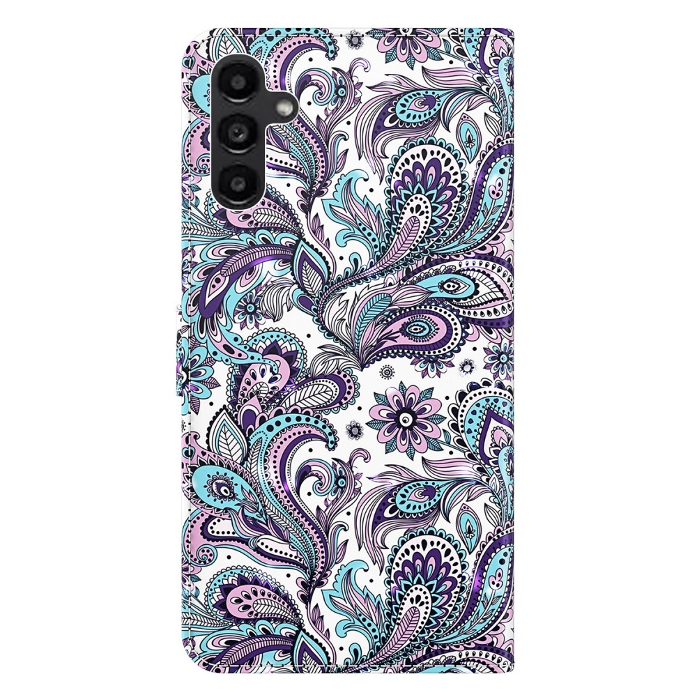 Print knížkové pouzdro na Samsung Galaxy A15 4G/5G - kašmírový vzor