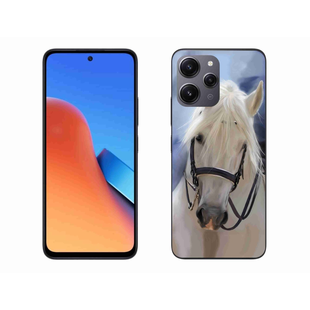 Gelový kryt mmCase na Xiaomi Redmi 12 - bílý kůň