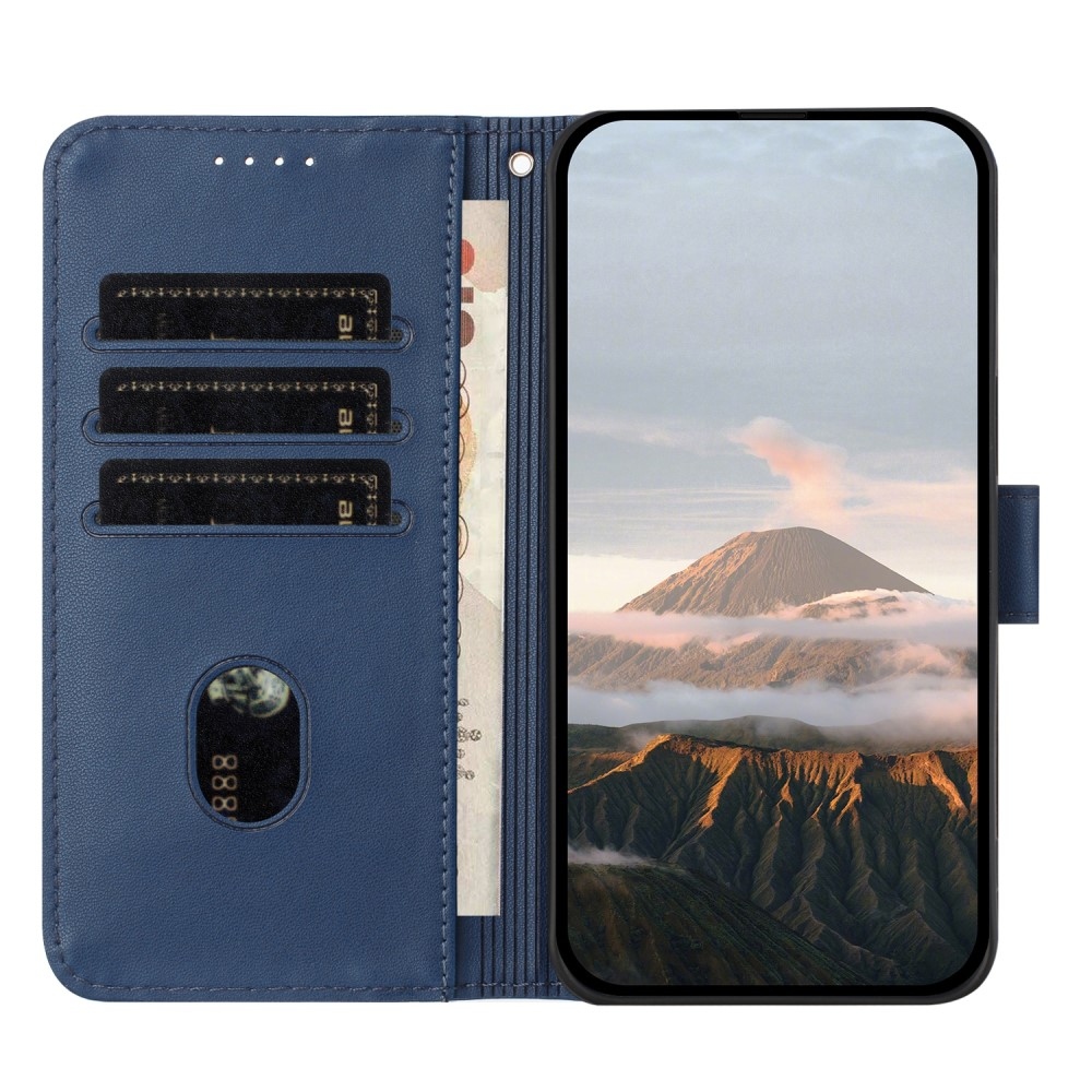 Triangles knížkové pouzdro na Realme 14 5G - modré