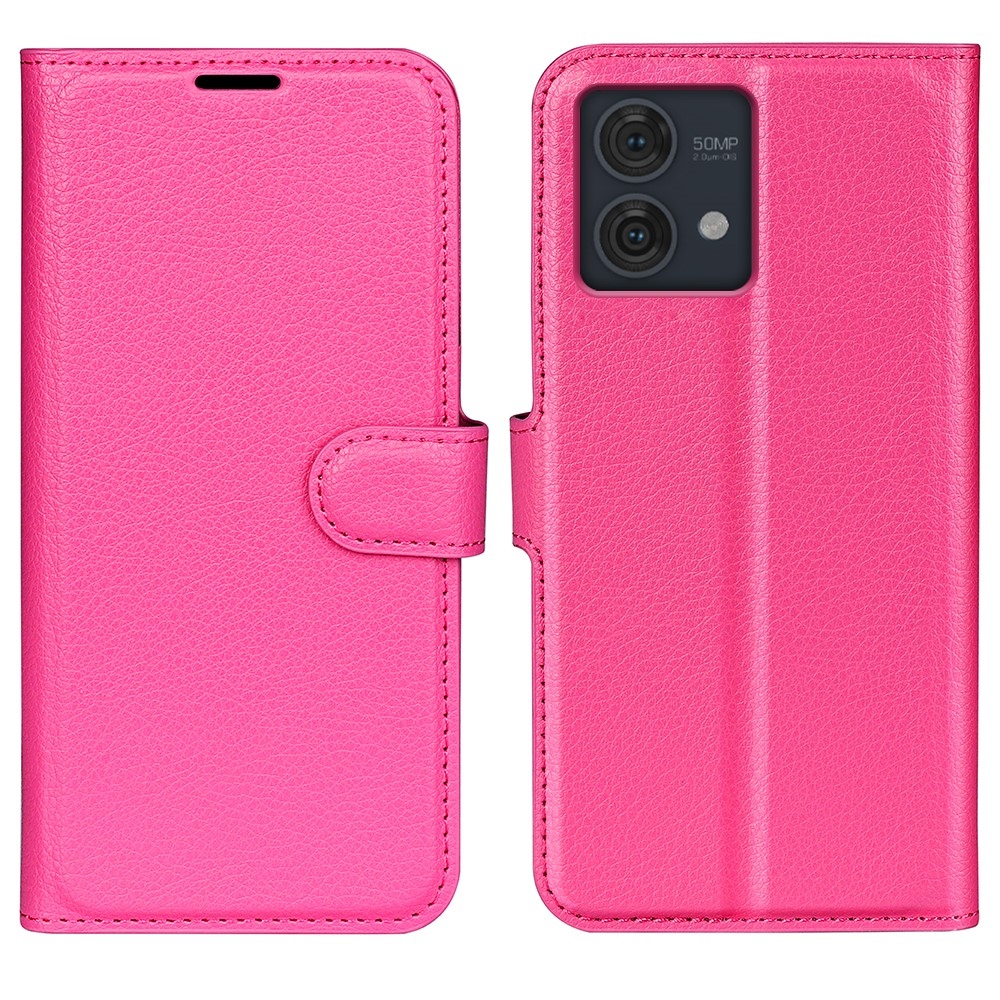 Litchi knížkové pouzdro na Motorola Moto G84 5G - rose
