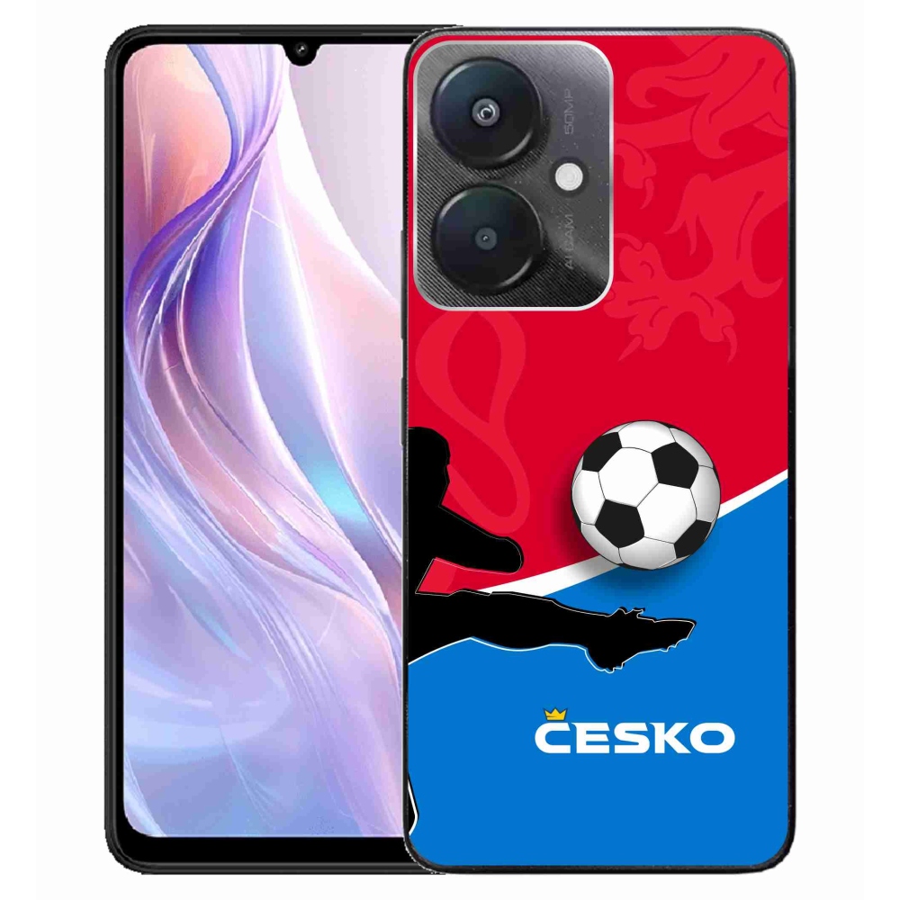 Gelový kryt mmCase na Xiaomi Redmi 13C 5G  - fotbal Česko 2
