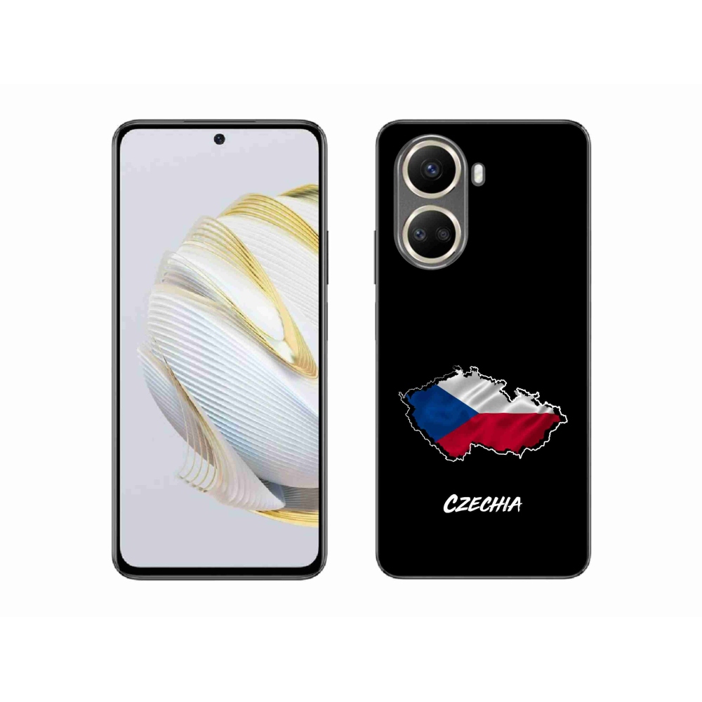Gelový kryt mmCase na Huawei Nova 10 SE - Czechia černé pozadí
