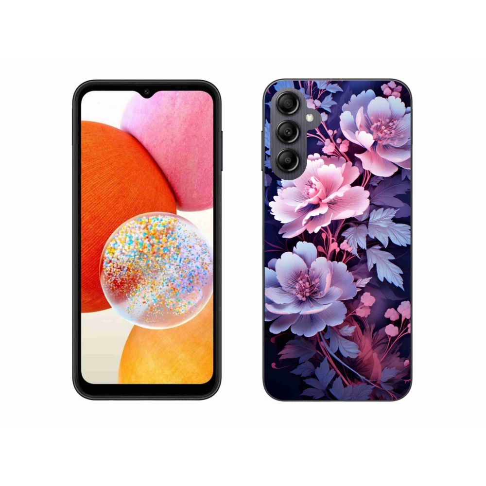 Gelový kryt mmCase na Samsung Galaxy A14 4G/5G - květiny 11