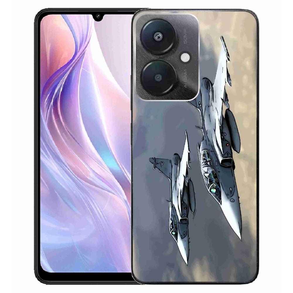 Gelový kryt mmCase na Xiaomi Redmi 13C 5G - stíhačky
