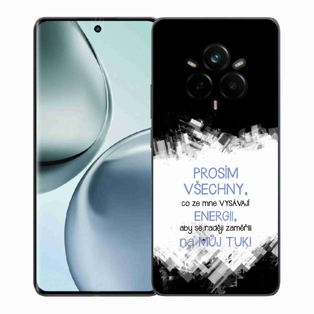 Gelový kryt mmCase na Realme 14 Pro 5G - vtipný text 1 modrý