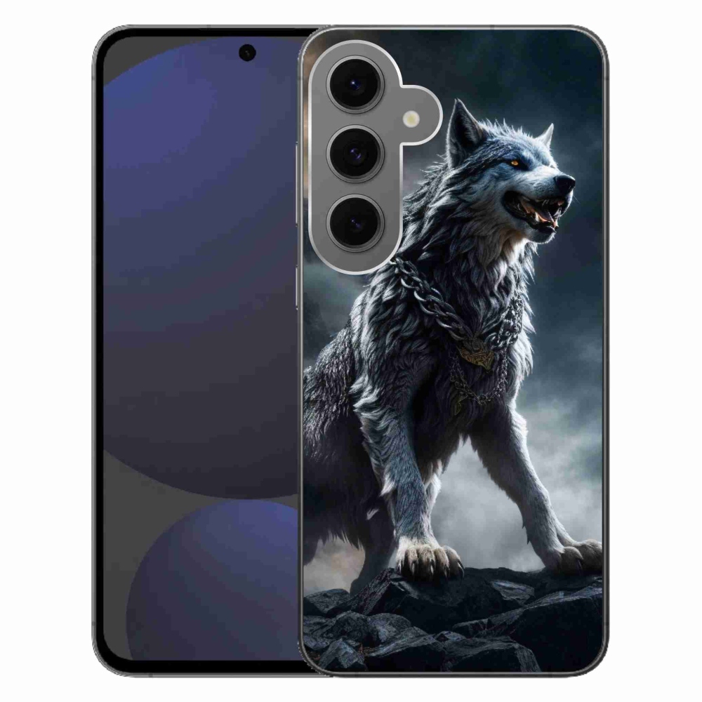 Gelový kryt mmCase na Samsung Galaxy S24 FE - vlk 1