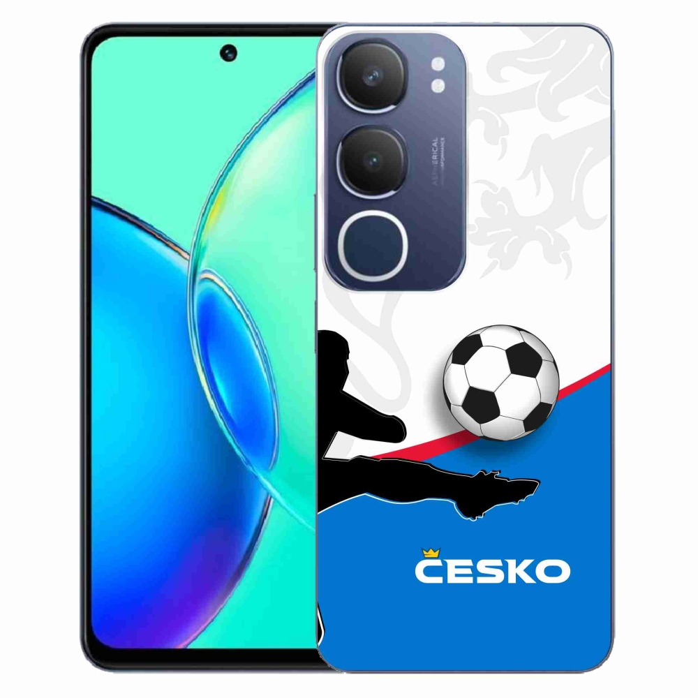 Gelový kryt mmCase na Vivo Y19s - fotbal Česko 3