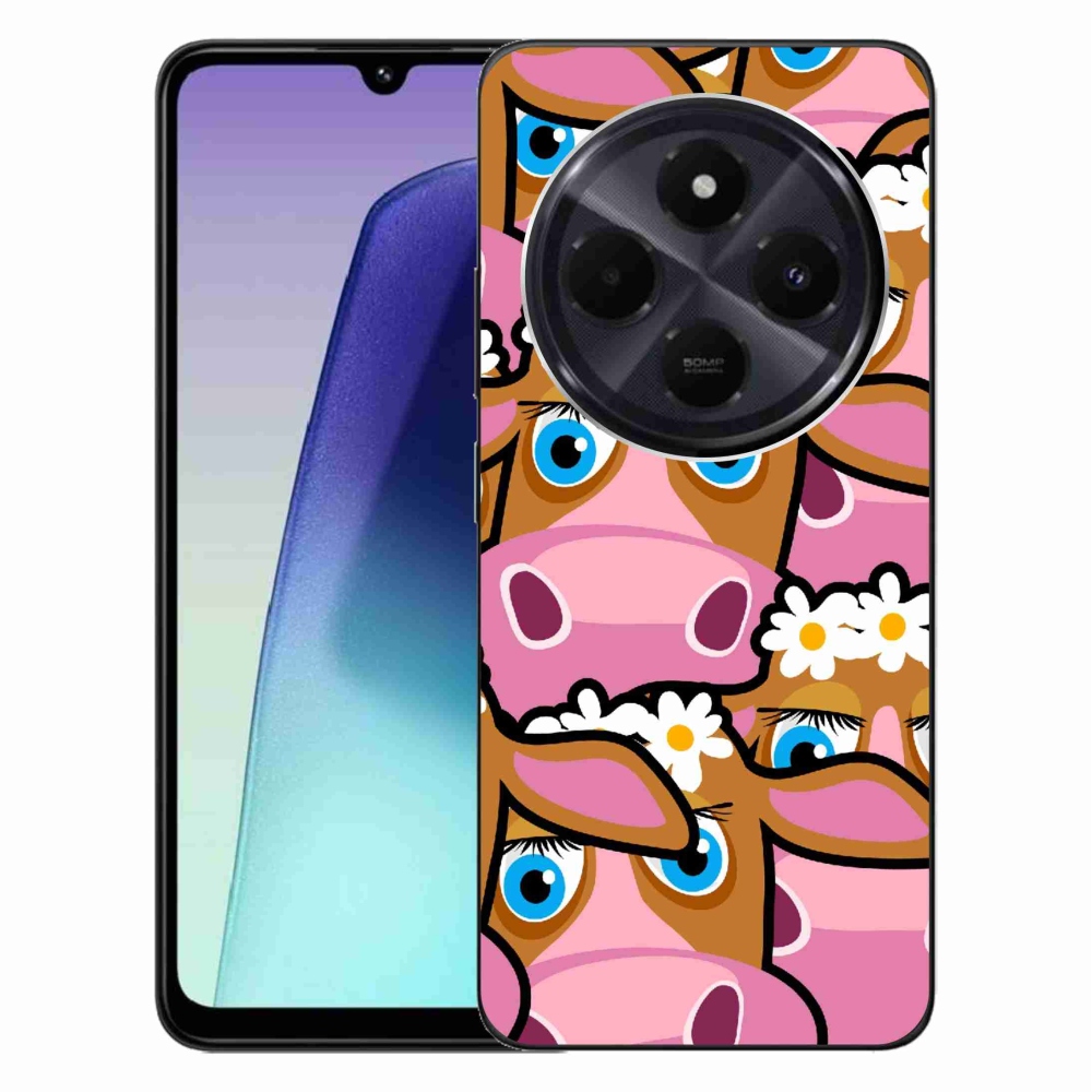 Gelový kryt mmCase na Xiaomi Redmi 14C/Poco C75 - kreslené kravičky