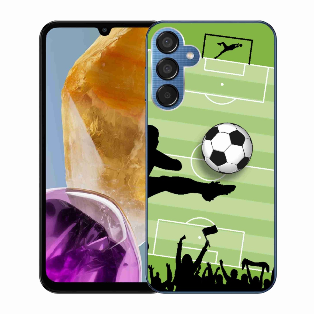 Gelový kryt mmCase na Samsung Galaxy M15 5G - fotbal 3