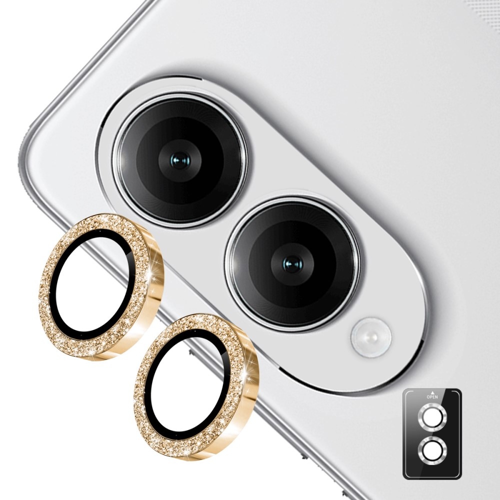 ENK Decor sklo čočky fotoaparátu na Samsung Galaxy S25 Edge (samostatná skla) - zlaté