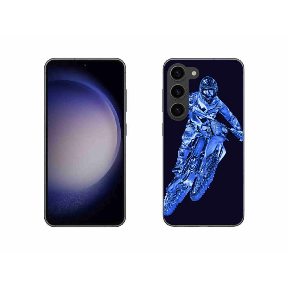 Gelový kryt mmCase na Samsung Galaxy S23 5G - motocross 1