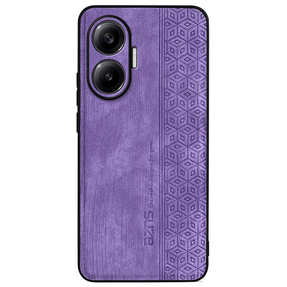 AZNS gelový obal potažený PU kůží pro mobil Xiaomi Poco F7 5G - fialový