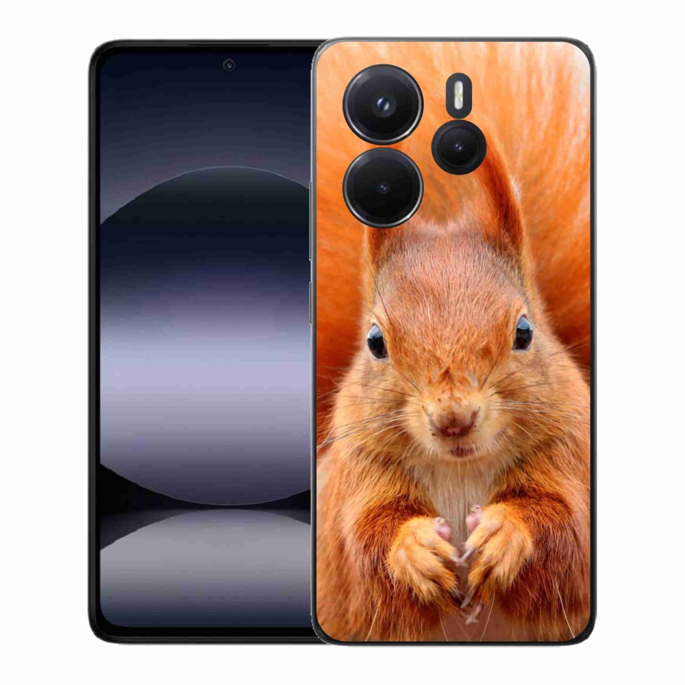 Gelový kryt mmCase na Xiaomi Redmi Note 14 - veverka
