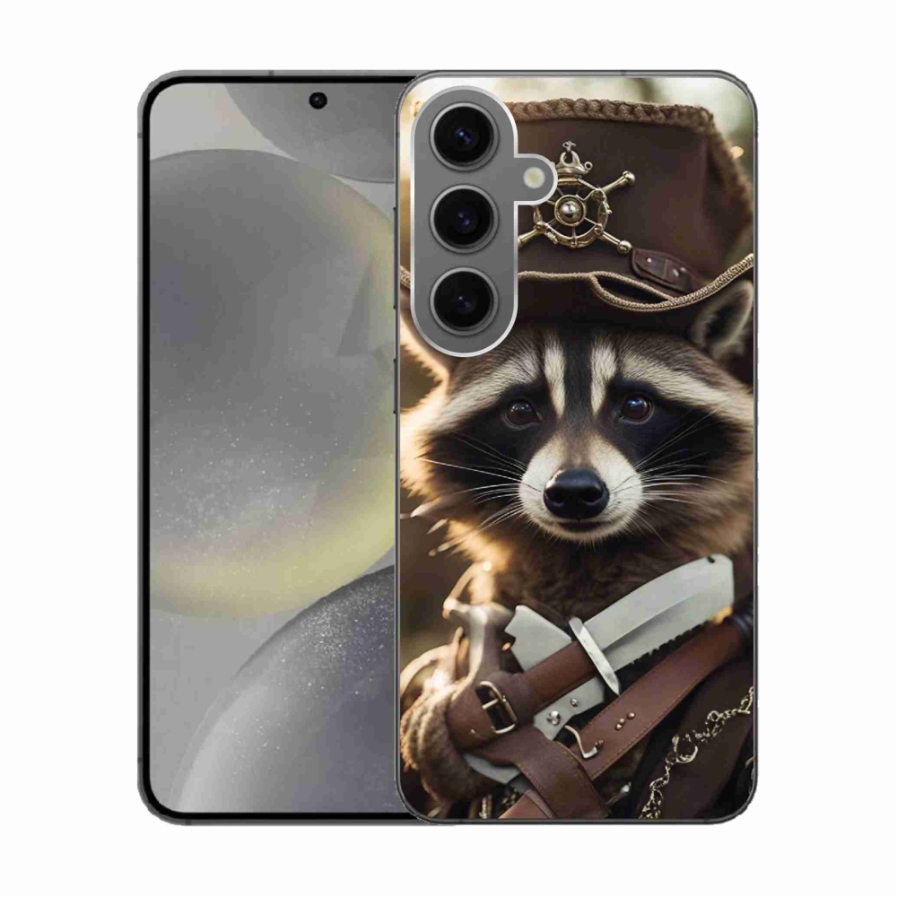 Gelový kryt mmCase na Samsung Galaxy S24 - mýval v uniformě