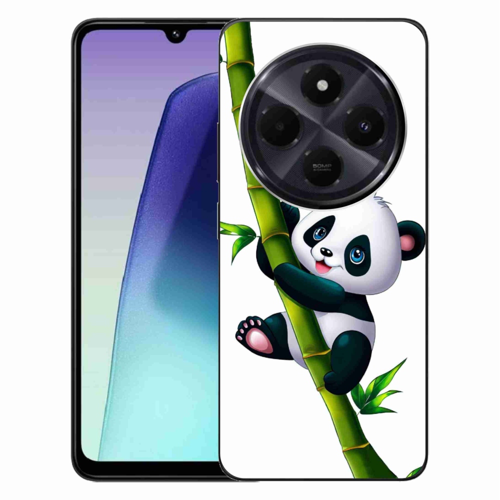 Gelový kryt mmCase na Xiaomi Redmi 14C/Poco C75 - panda na bambusu