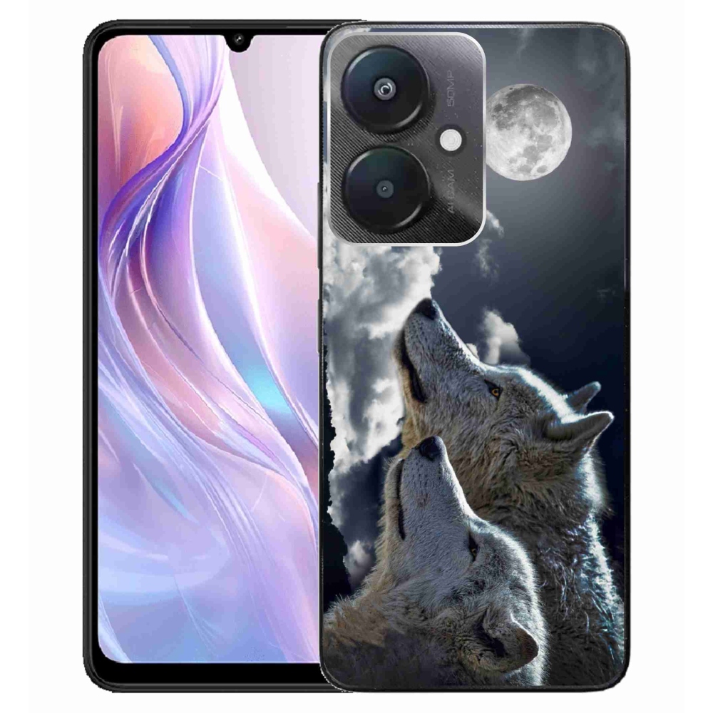 Gelový kryt mmCase na Xiaomi Redmi 13C 5G - vlci