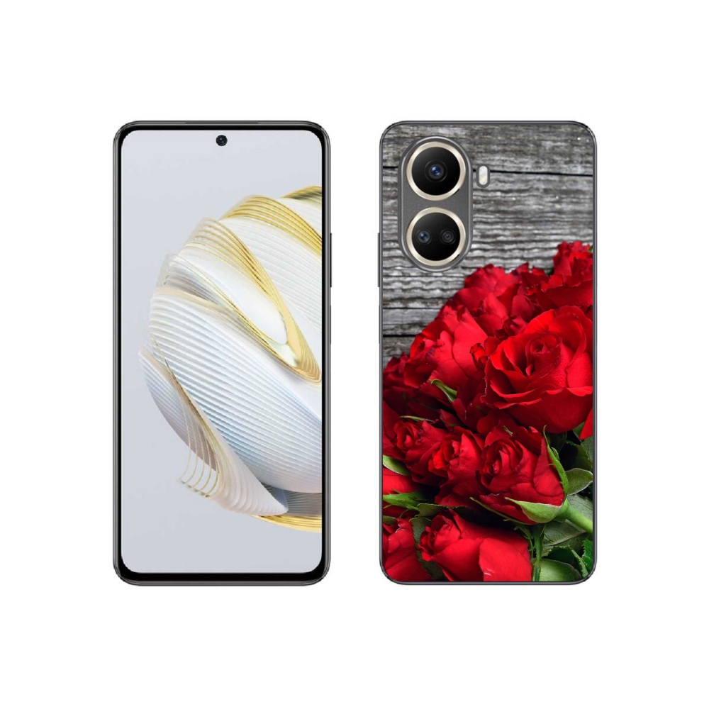 Gelový kryt mmCase na Huawei Nova 10 SE - červené růže