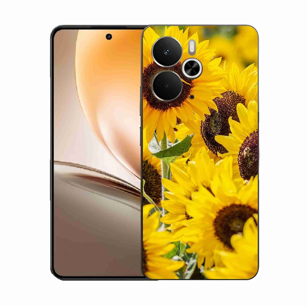Gelový kryt mmCase na Realme 14 5G - slunečnice