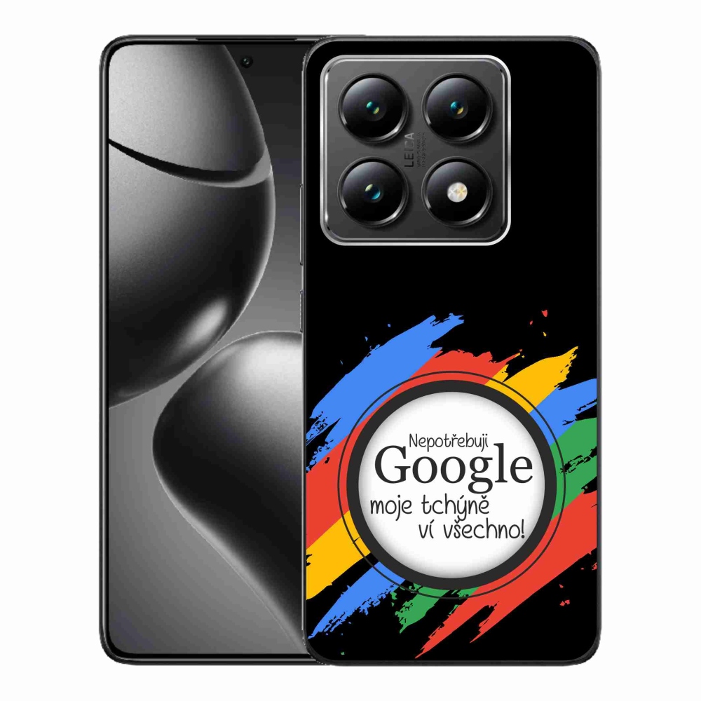 Gelový kryt mmCase na Xiaomi 14T - tchýně ví všechno černé pozadí