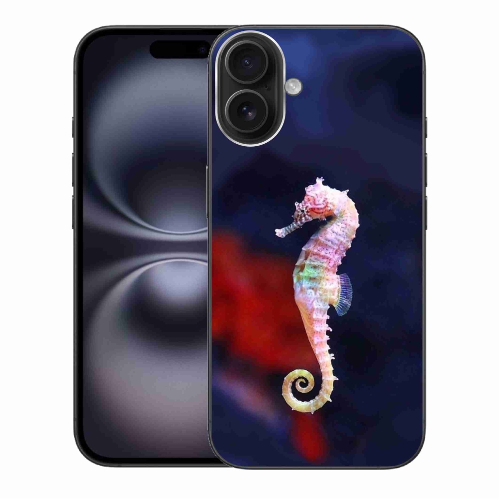 Gelový kryt mmCase na iPhone 16 Plus - mořský koník