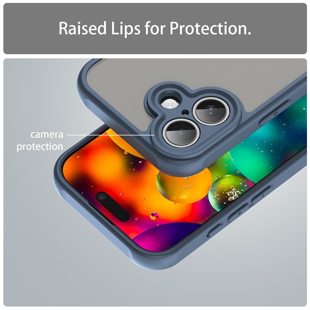Proof gelový obal s pevnými zády na iPhone 17 - modrý
