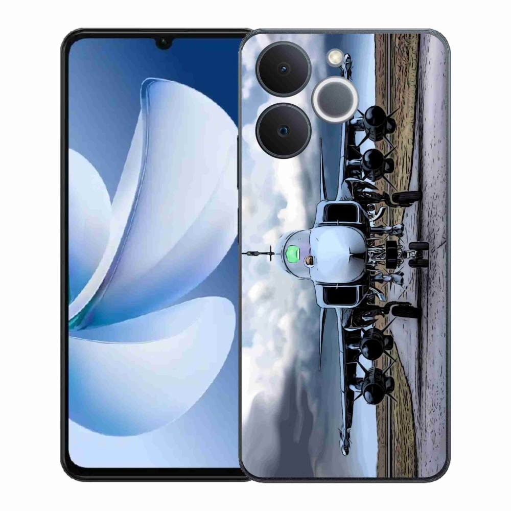 Gelový kryt mmCase na Realme Note 70T - vojenské letadlo
