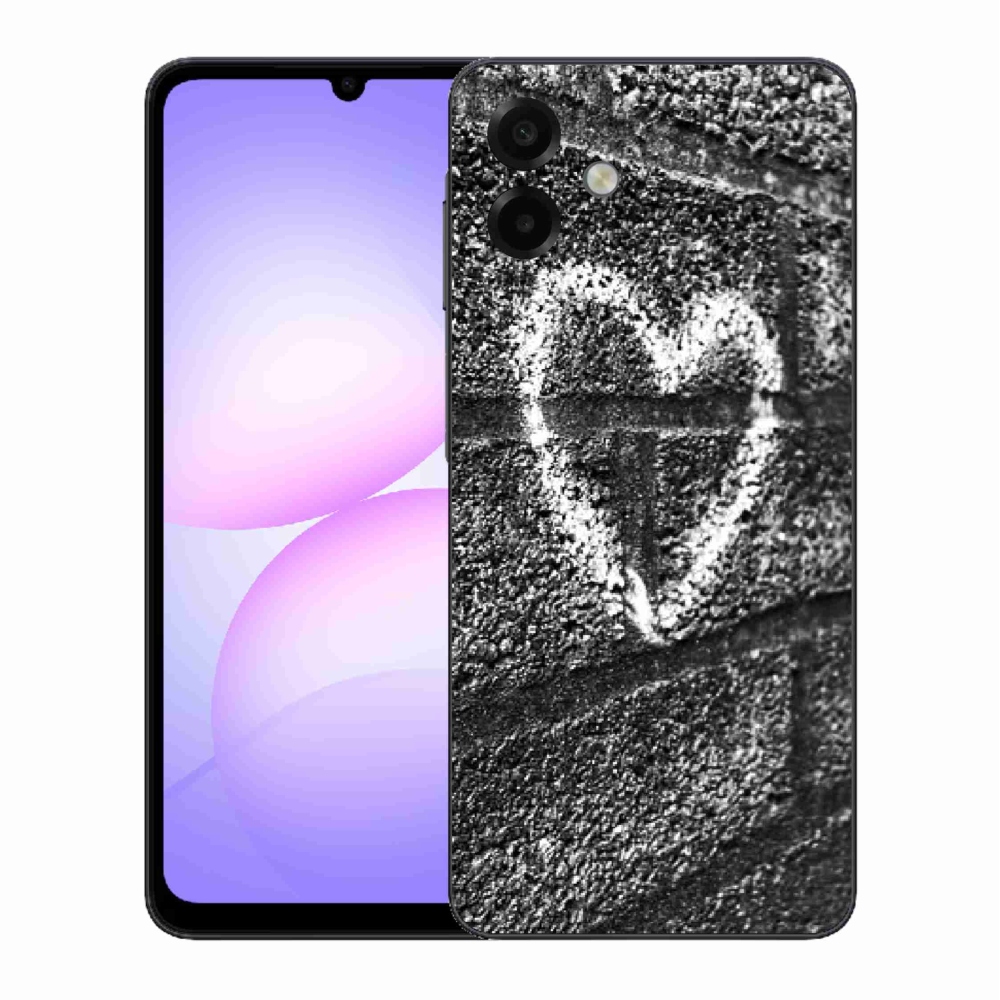 Gelový kryt mmCase na Samsung Galaxy A07 4G - srdce na zdi