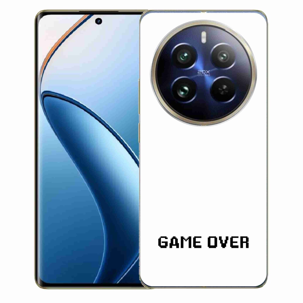 Gelový kryt mmCase na Realme 12 Pro 5G/12 Pro+ 5G - game over bílé pozadí