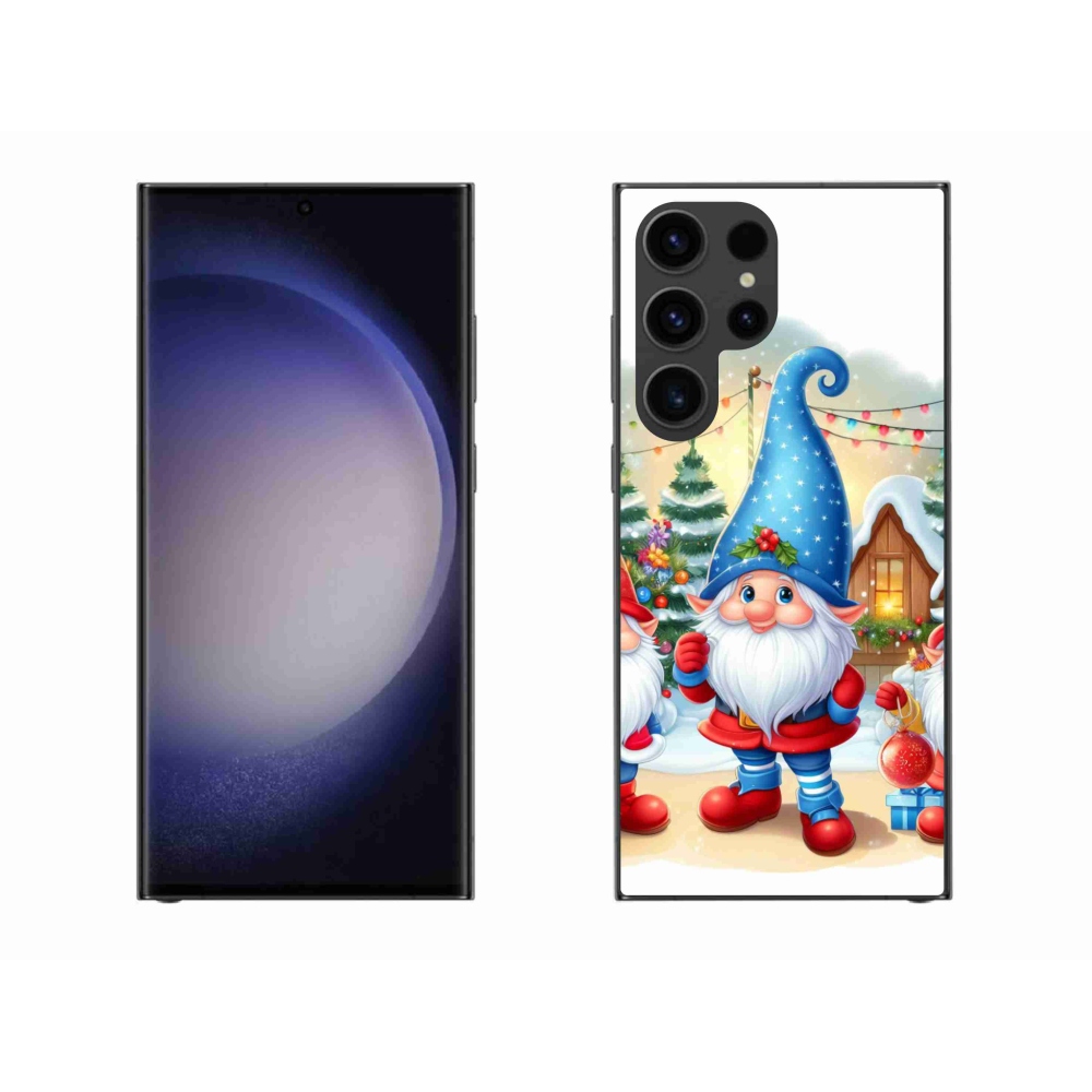Gelový kryt mmCase na Samsung Galaxy S23 Ultra 5G - vánoční skřítci