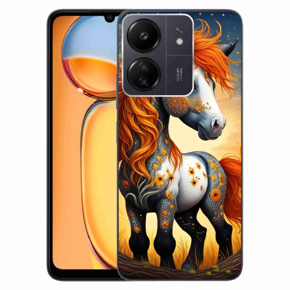 Gelový kryt mmCase na Xiaomi Poco C65/Redmi 13C - barevný poník
