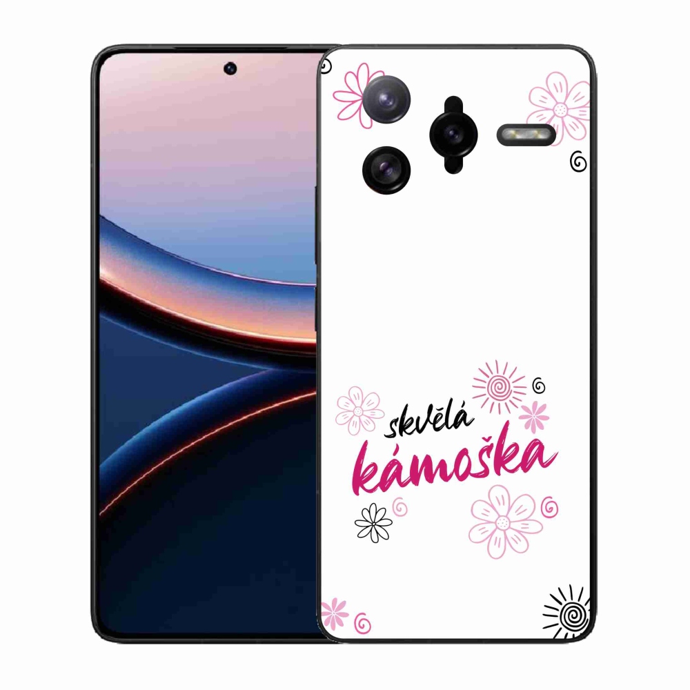 Gelový kryt mmCase na Xiaomi Poco F7 Ultra - skvělá kámoška bílé pozadí