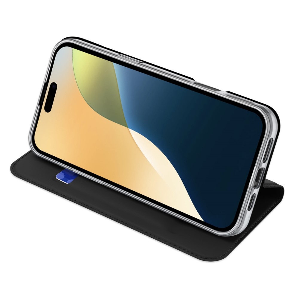 DUX knížkové pouzdro na iPhone 16 - černé