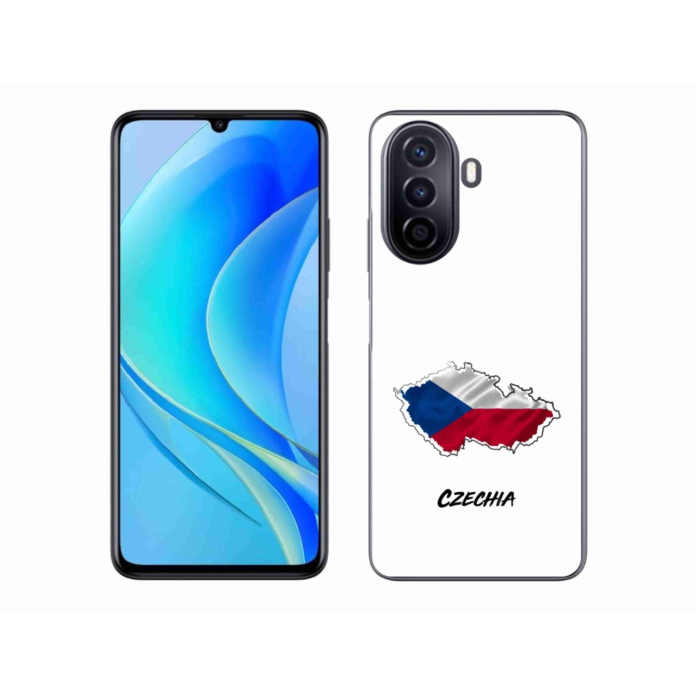 Gelový kryt mmCase na Huawei Nova Y70 - Czechia bílé pozadí