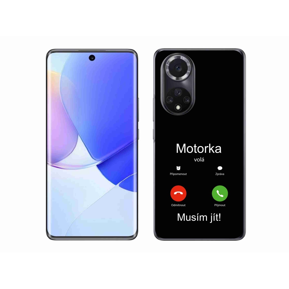 Gelový kryt mmCase na Huawei Nova 9 - motorka volá černé pozadí