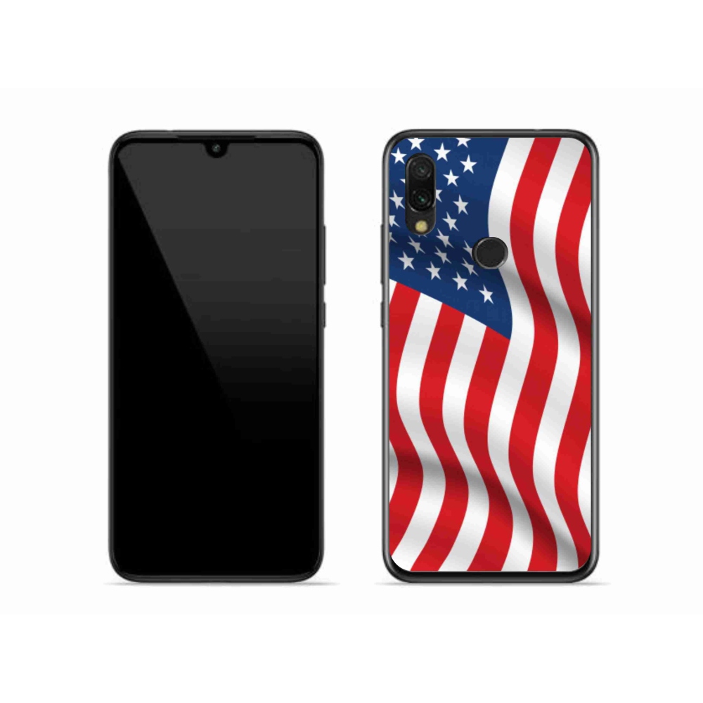 Gelový kryt mmCase na mobil Xiaomi Redmi 7 - USA vlajka