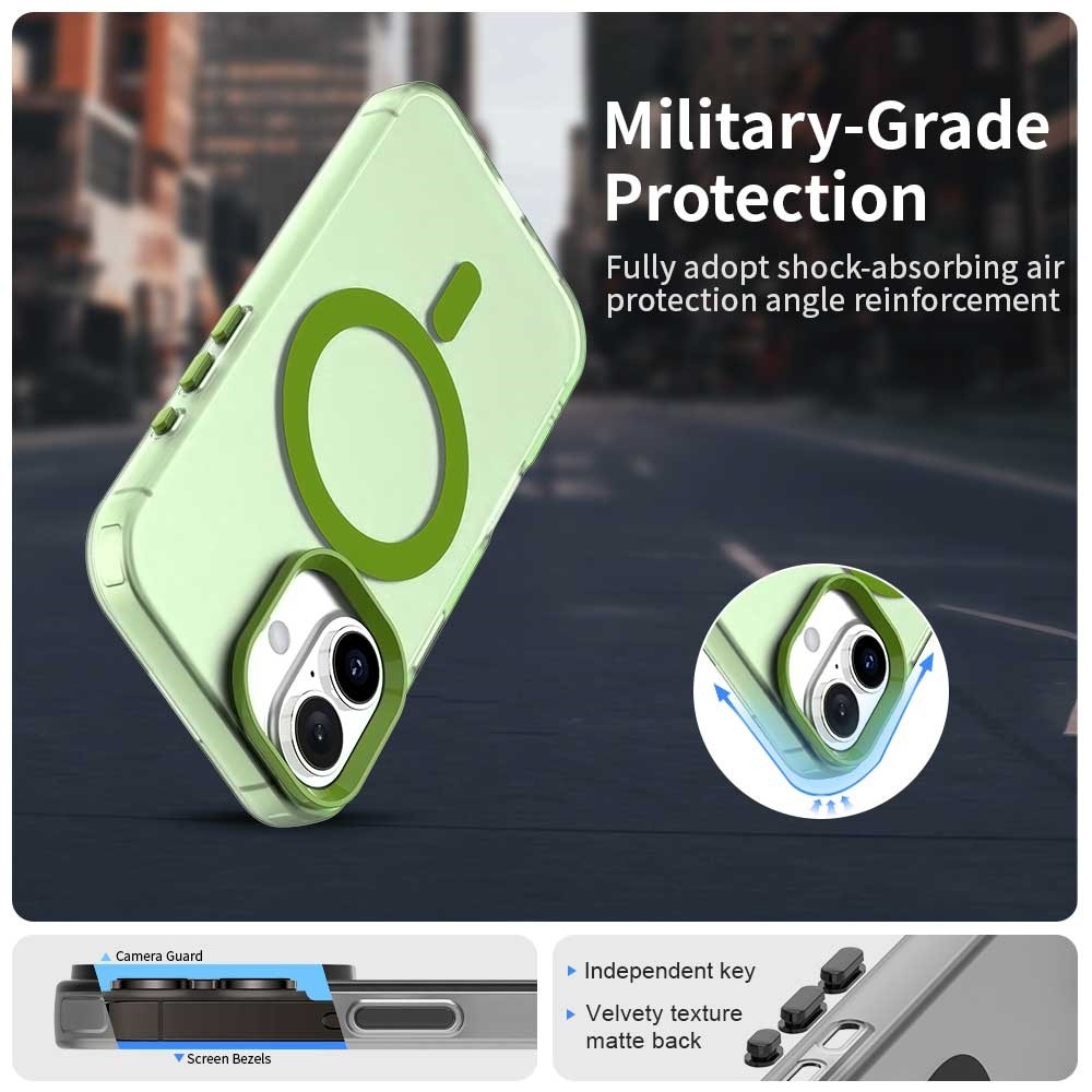 Candy gelový obal MagSafe pro iPhone 17 - zelený