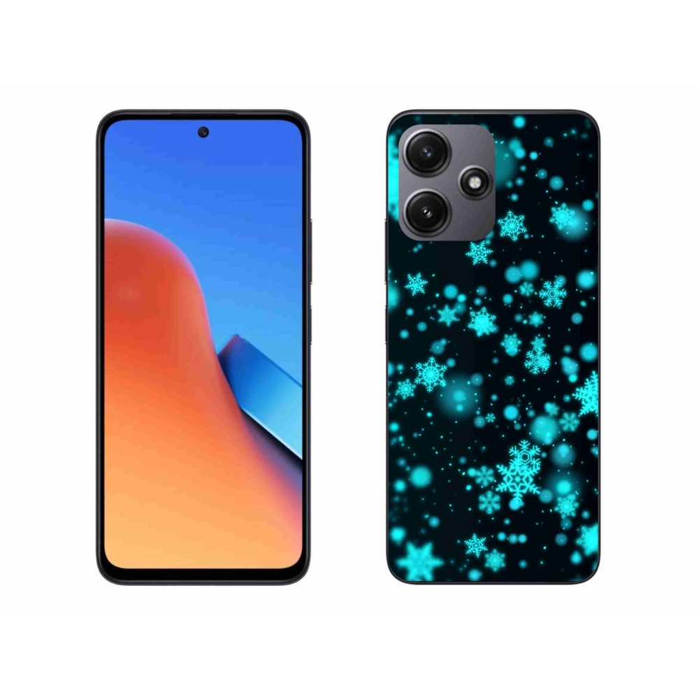 Gelový kryt mmCase na Xiaomi Redmi 12 5G - sněhové vločky 1